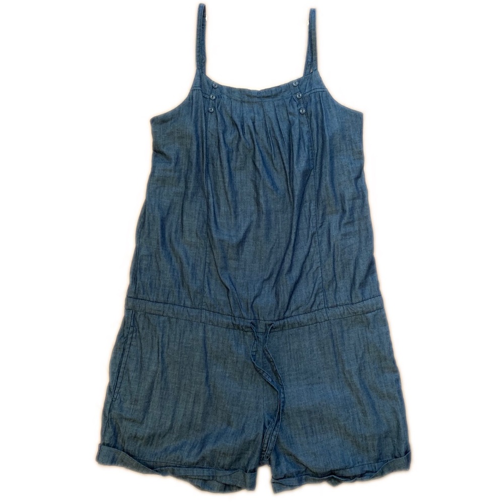 Velvet Heart Denim Romper